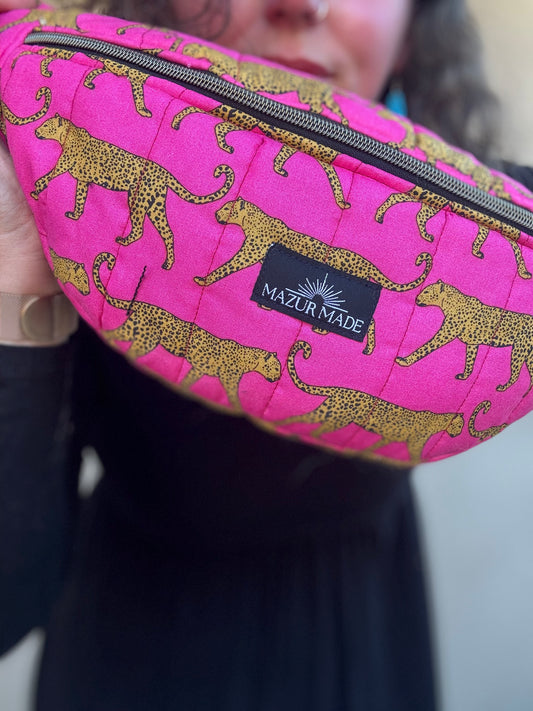 Hot Pink Quilted Fanny Pack – Cheetah Parade