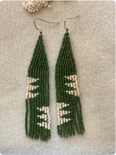 Zen and the Art of Beaded Earrings: Brick Stitch Fringe